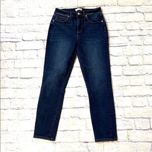 LOFT The Skinny High Waisted Dark Wash Blue Denim Skinny Jeans Size 6/28